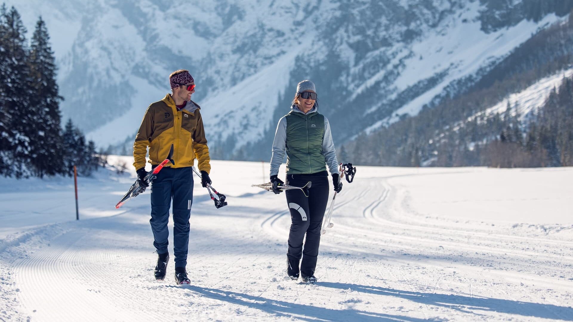 Langlaufen im Falzthurntal /// Cross-country skiing in the Falzthurntal